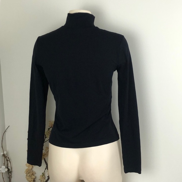 St John Sport Essentials Black Sheer Top - Picture 3 of 8